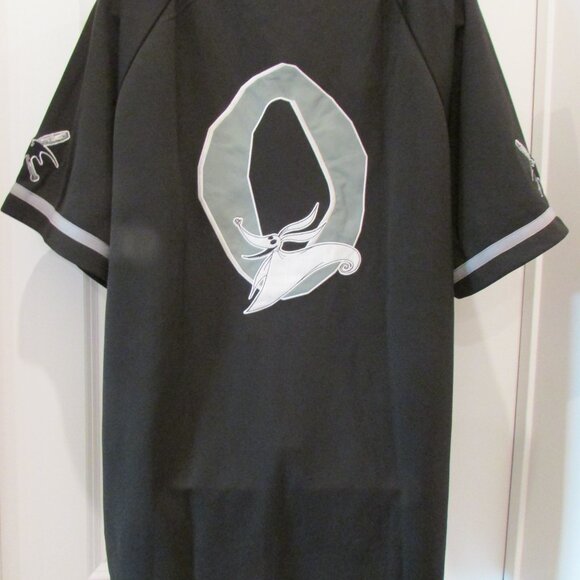 2XL Disney Nightmare Before Christmas Baseball Jersey Jack Skellington Zero "0" - Picture 6 of 7